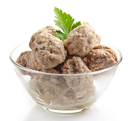 Image showing fresh juicy meatballs