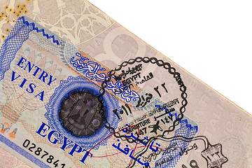 Image showing Entry Visa