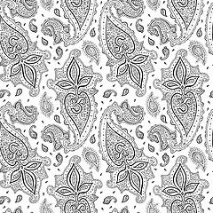 Image showing Seamless Paisley background.