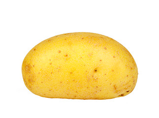 Image showing Single yellow raw potato