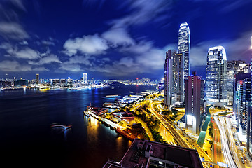 Image showing Hong Kong Skylines night