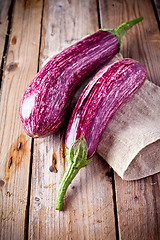 Image showing two fresh eggplants