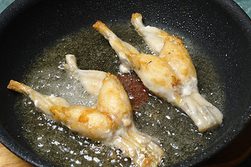 Image showing fried frog thighs