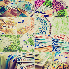 Image showing Retro look Money collage