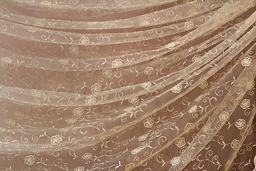 Image showing The tulle which has been beautifully draped in the form of folds