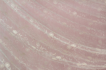 Image showing The tulle which has been beautifully draped in the form of folds