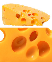 Image showing Collage of cheeses