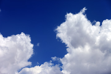 Image showing Blue sky with clouds at nice day