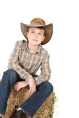 Image showing Boy looking up