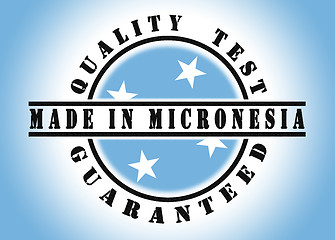 Image showing Quality test guaranteed stamp 