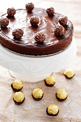 Image showing double chocolate cheesecake