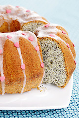 Image showing poppyseed Easter cake