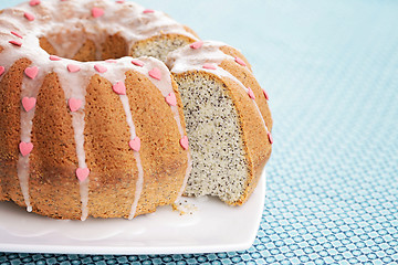 Image showing poppyseed Easter cake