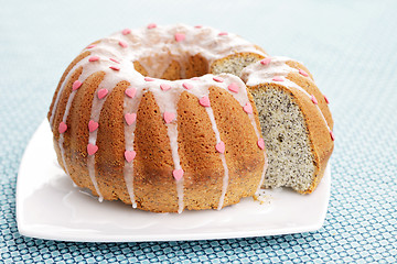 Image showing poppyseed Easter cake