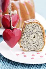 Image showing poppyseed Easter cake