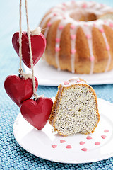 Image showing poppyseed Easter cake