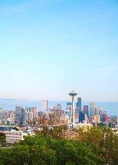 Image showing Downtown Seattle as seen from the Kerry park