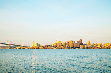 Image showing Downtown of San Francisco as seen from the bay