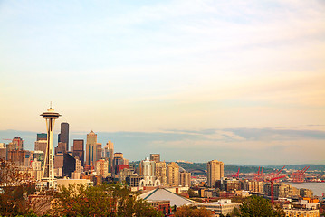 Image showing Downtown Seattle as seen from the Kerry park