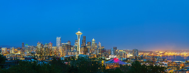 Image showing Downtown Seattle as seen from the Kerry park