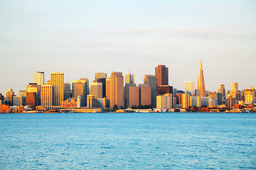 Image showing Downtown of San Francisco as seen from the bay