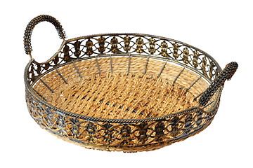 Image showing beautiful wicker basket