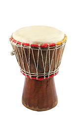 Image showing african djembe on white background