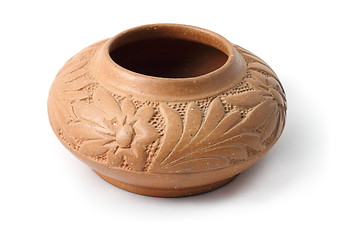 Image showing very old clay pot