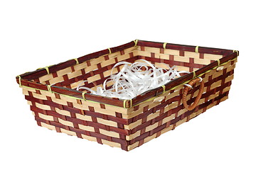 Image showing wattle basket on white