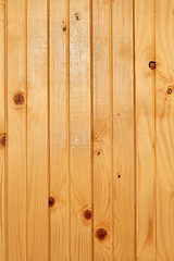 Image showing real wood planks on wall