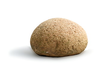 Image showing round stone on white background