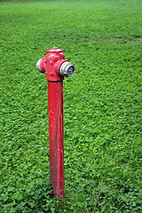 Image showing old red hydrant