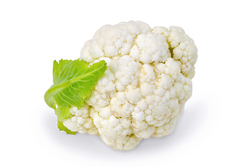Image showing Cauliflower with leaf 1