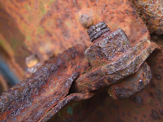 Image showing Old Rusted Bolt