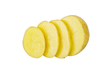 Image showing Potatoes yellow sliced 1