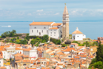 Image showing Picturesque old town Piran, Slovenia.