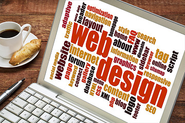 Image showing web design word cloud