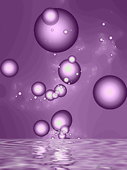 Image showing Purple bubbles