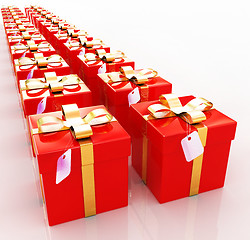 Image showing Bright christmas gifts