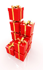 Image showing Bright christmas gifts