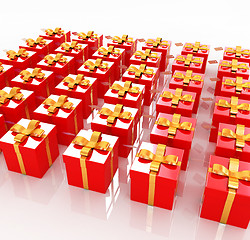 Image showing Bright christmas gifts