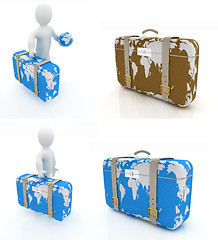 Image showing Suitcase for travel set 