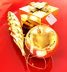 Image showing Bright christmas gifts