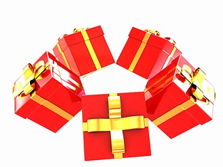 Image showing Holiday gifts background 