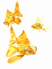 Image showing Gold fishes