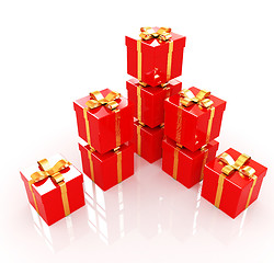 Image showing Bright christmas gifts