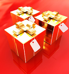 Image showing Bright christmas gifts