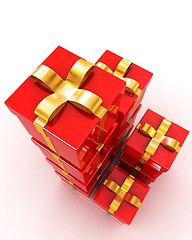 Image showing Bright christmas gifts