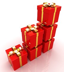 Image showing Bright christmas gifts