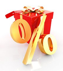 Image showing Percentage and gifts